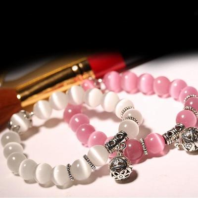 Hot Sale Cat's Eye Stone Women's Bracelet  National Style Buddha  Bead Bracelet Lady Crystal Bracelet Jewelry  