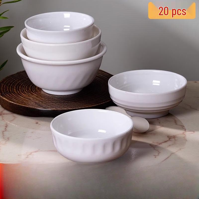 White Melamine Small Bowls