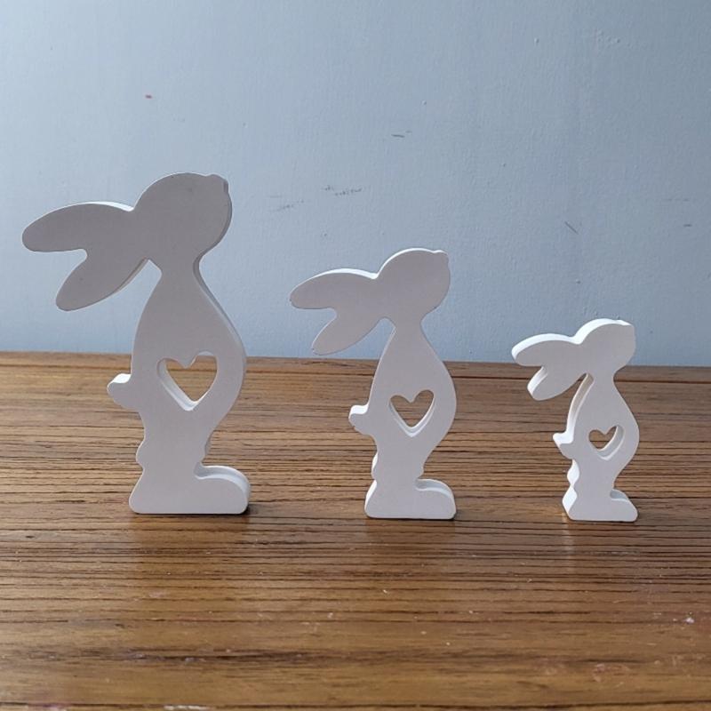Easter Rabbit Silicone Mold 3D Heart Rabbit Candle Mold DIY Aromatherapy Candle Making Tool Resins Gypsum Mold Birthday