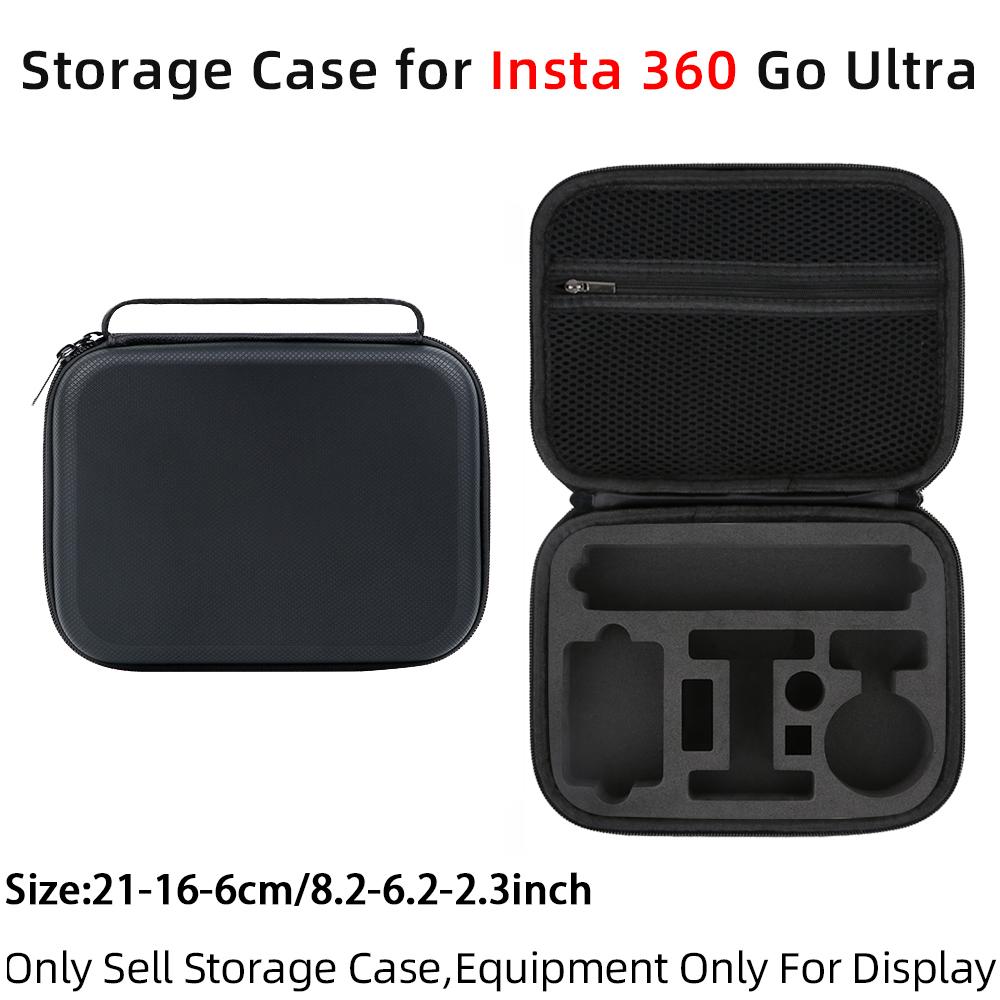 Handtasche für Insta360 Go Ultra, ultra-portabel, Reise-Aufbewahrungstasche, Kameraschutz, PU-Hartschalenkoffer für Insta360 Go Ultra Zubehör