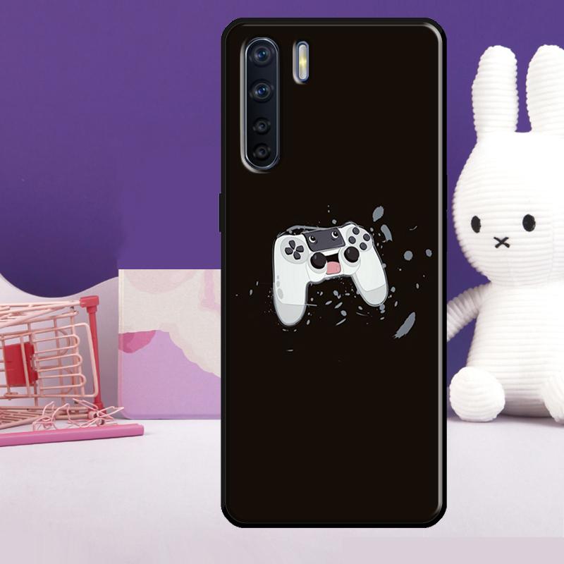 Cool Gaming Controller Case For Oppo A54 A74 A94 A80 A60 A40 A18 A38 A58 A78 A98 A96 A76 A16 A15 A17 A57 A77 A5 Pro