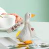 Lovely Blessed Duck Figurine Animal Figure Sculpture Ornament Statue Decorative Resin for Bookshelf