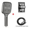 8 Modes Turbo Pressurized Shower Head 12cm Large Panel Water Saving Showerheads Explosion-proof Thickened ABS Filter Shower Head