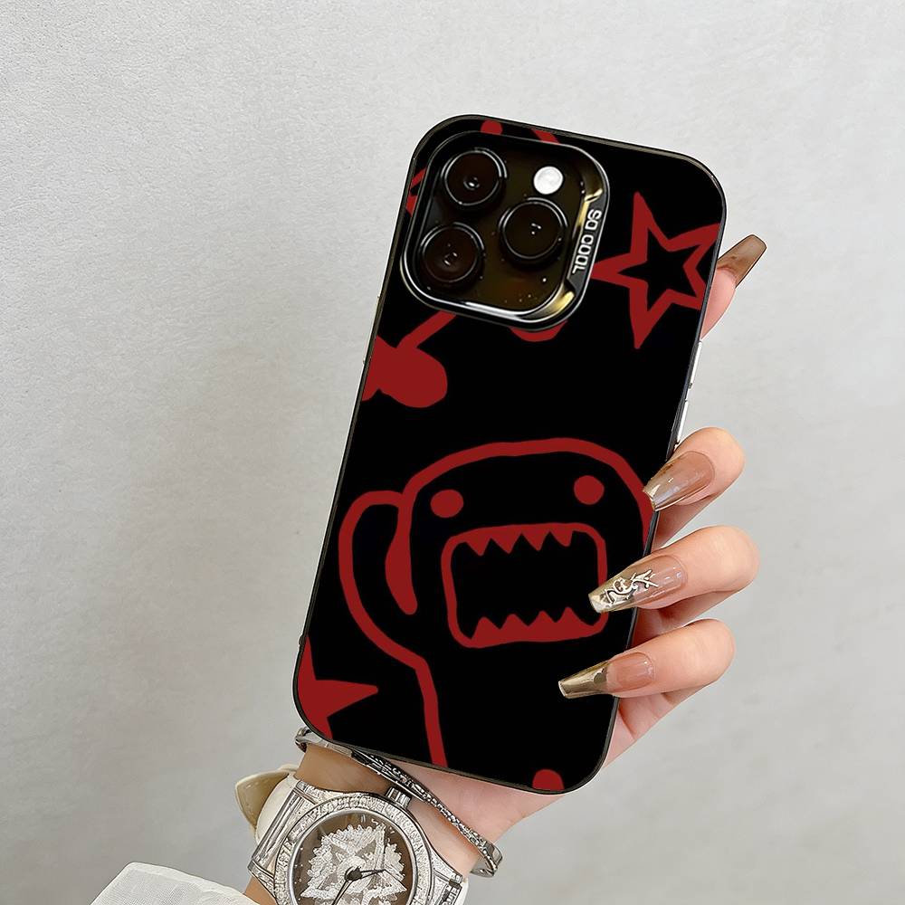 D-Domo-kun Japan  Phone Case For iPhone 17,16,15,14,13,12,11 Plus,Pro Max,XS,Colorful Silver Phone case Funda Cover