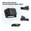 Car Radio External Speaker, Rectangular External Communication Speaker for Ham Radio or CB and Mobile Transceivers, 5 Watts, for Car, Truck, or