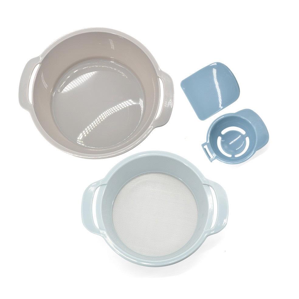 Multifunctional Baking Set: Flour Sifter, Scraper, and Egg Separator