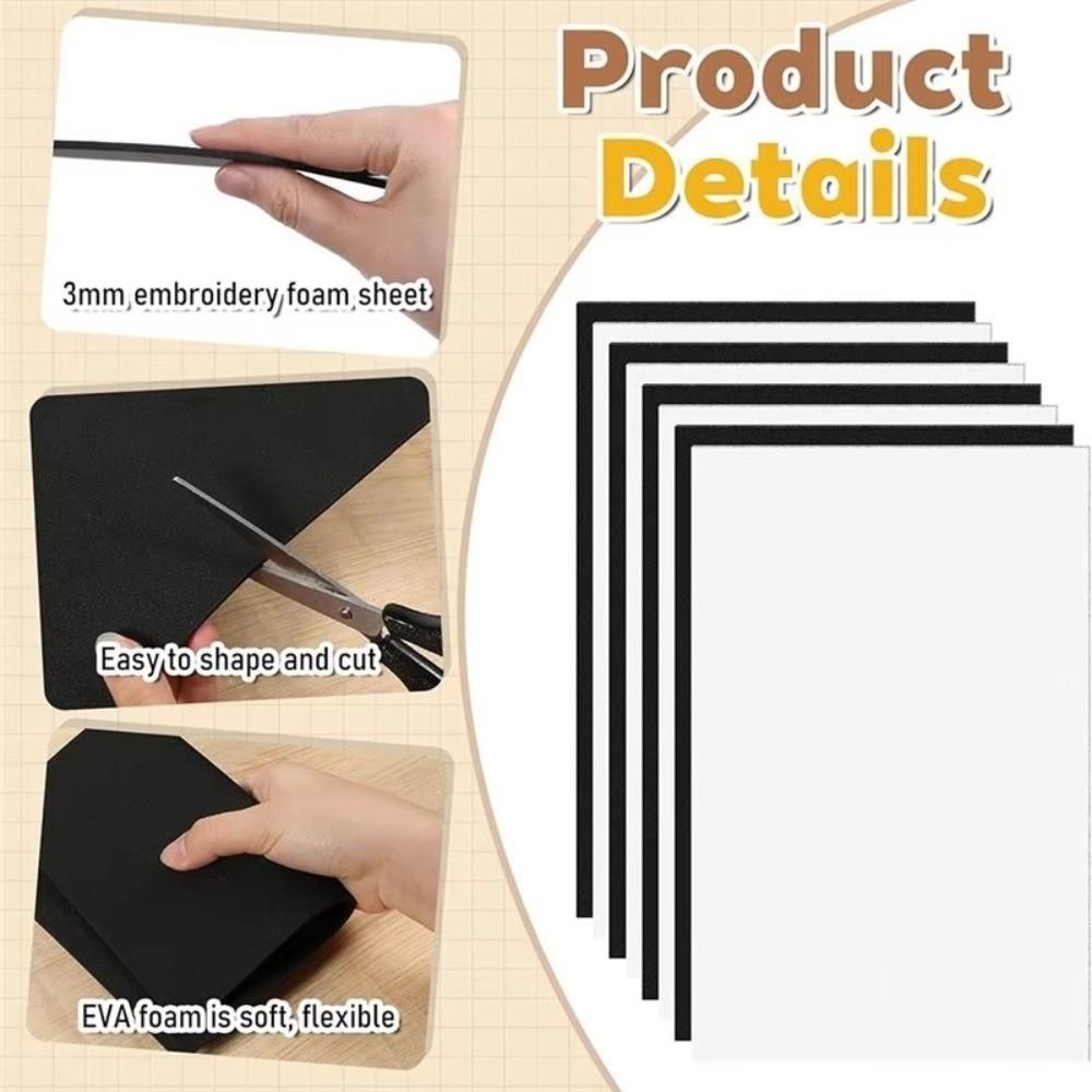 5/10Pcs DIY EVA Foam Sheets Handmade Embroidery Foams Puffy Handcrafting Fabric DIY Projects