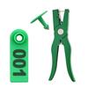 Sheep Ear Tags 001-100 Number Tags Livestock Animal Tags Ear Tag Applicator for Cows Goats Sheep Pigs Farm Animals