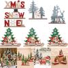 Decor Christmas Wooden Table Desktop Sign Xmas Gifts New Year Home Ornaments