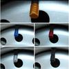Aluminum Alloy Automobile Tire Valve Cap Three-Slot Circular Universal Valve Core Vacuum Tire Tire Pressure Monitoring Valve Cap Valve Stems 1