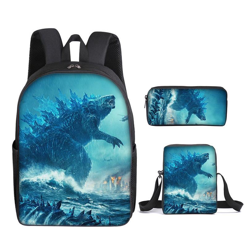 Shoulder Anime Cartoon Bag Pencil Case Kids School Pack For Daily Use
