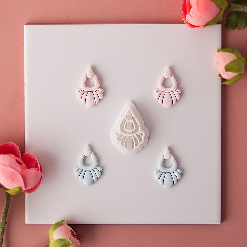 Creative Retro Soft Pottery Earrings Clay Mold Diy Design Earrings Pendant Styling Cutting Tool