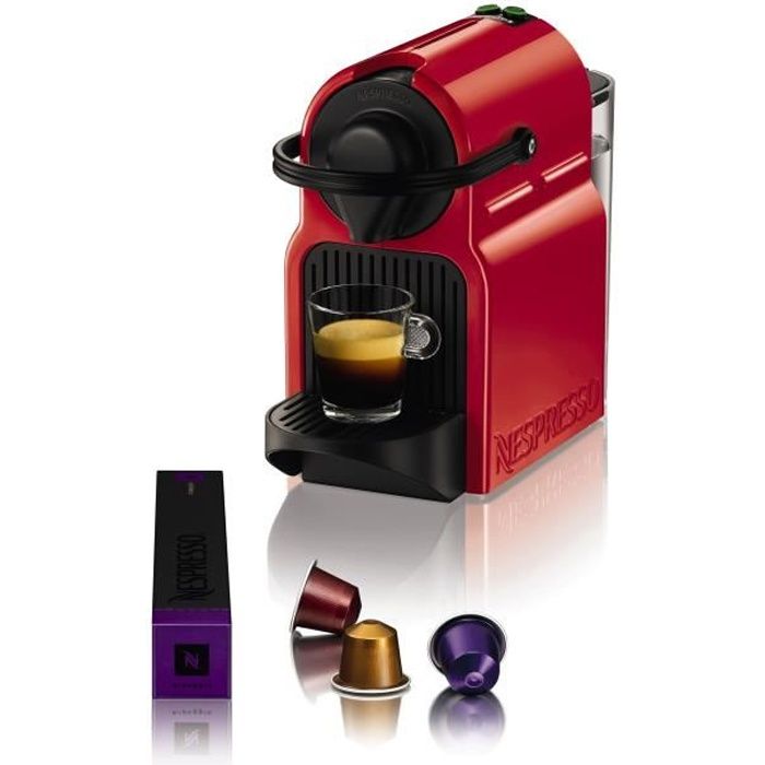 Kávovar KRUPS Nespresso Inissia XN1005 - červený