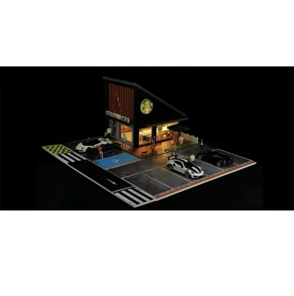 

Cafe 710025 Model Diorama Garage Mini Car 1/64 G-Fans etc. [Item] зелёный