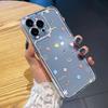 Cute Flower Clear Phone Case For iPhone 17 16 15 11 12 14 13 Pro Max Mini X XS XR 7 Plus 16E Shockproof Transparent Cover Fundas