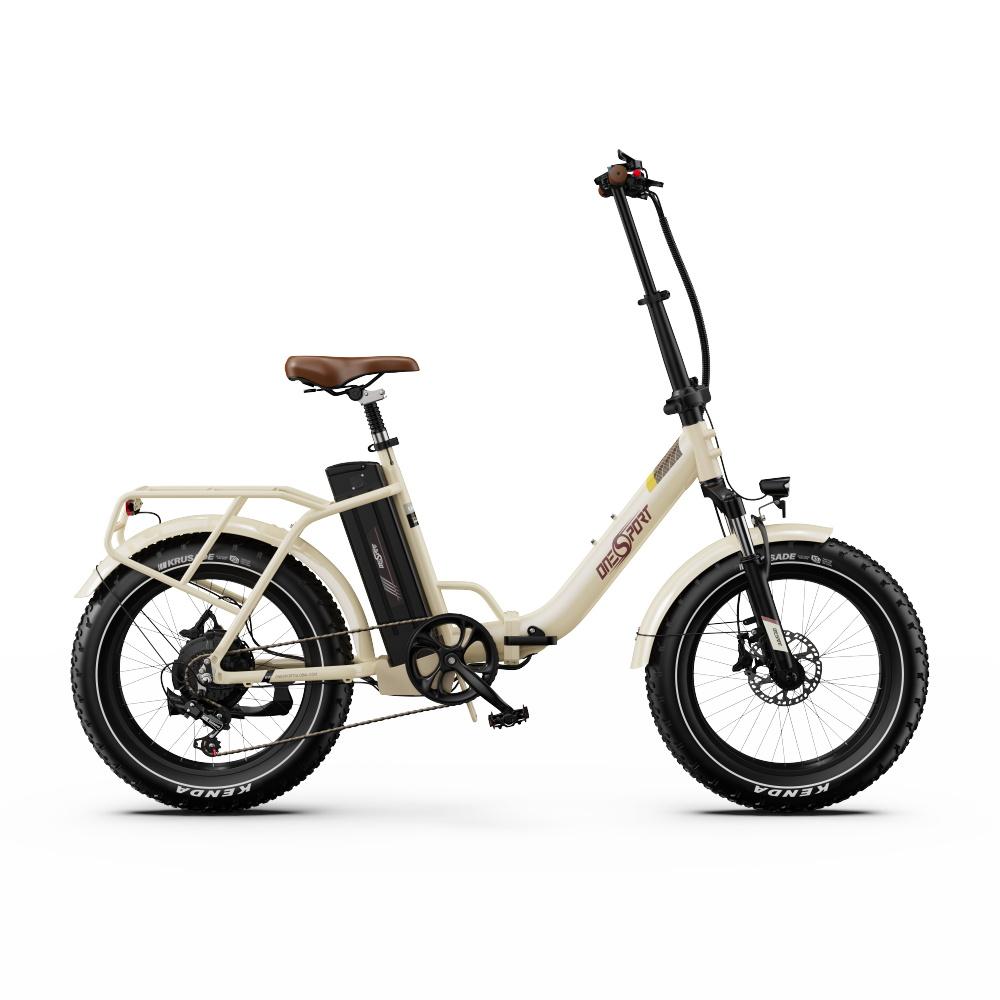 Electric Bicycle Onesport OT16 Max 20" Fat Tire 500W Motor 48V 18AH Can Connect To APP Max Range 60Km Hydraulic Brake Foldable