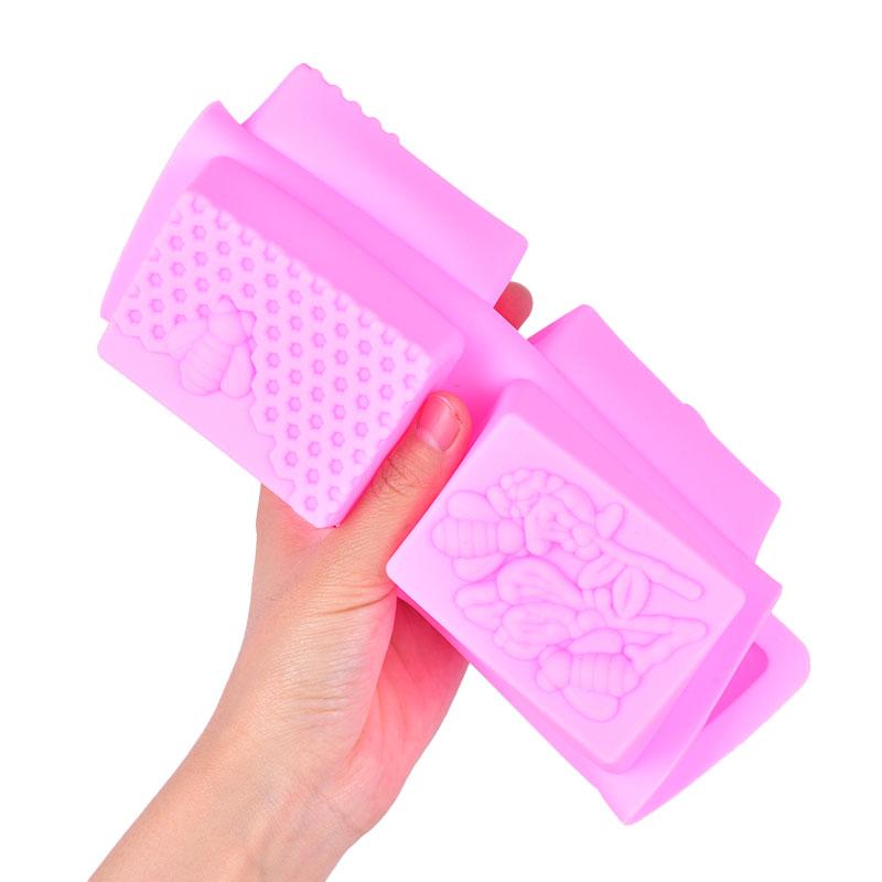 1 molde de silicona para jabón de abeja, hecho a mano, 3D