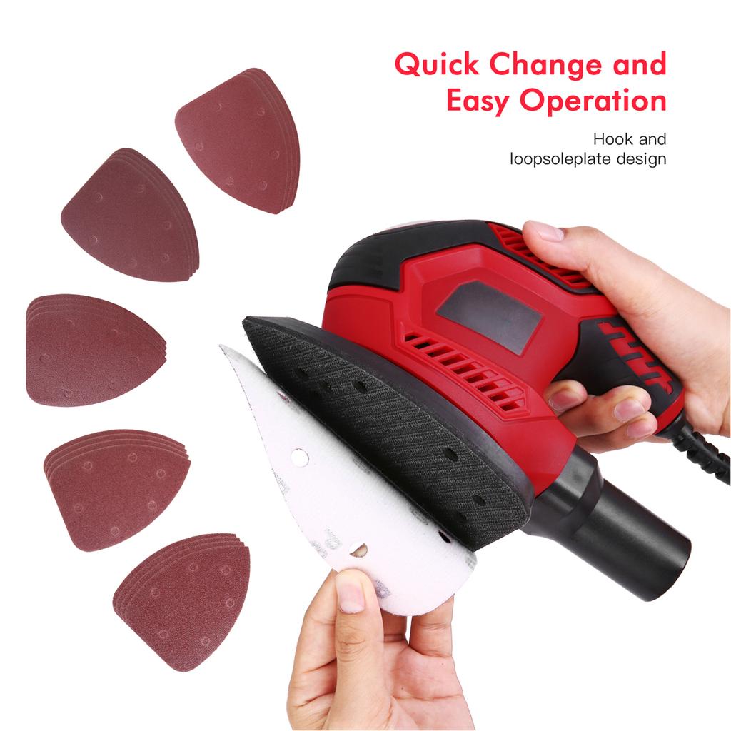 Detail-Schleifer 1,6A 200W 14000 U/min Kompakter Schleifer Effizientes Staubabsaugsystem mit 2 Stück