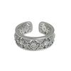 New Xiaoxiangfeng Rhombus-Shaped Woven Zircon-Inlaid Open Ring, Light Luxury, High-End, Niche Design, Simple Jewelry Women