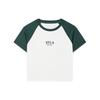Comfortable Casual Round Neck Short Sleeve Raglan T-Shirt Women Tops Cloud-Mushroom-White F51W429101F-WT