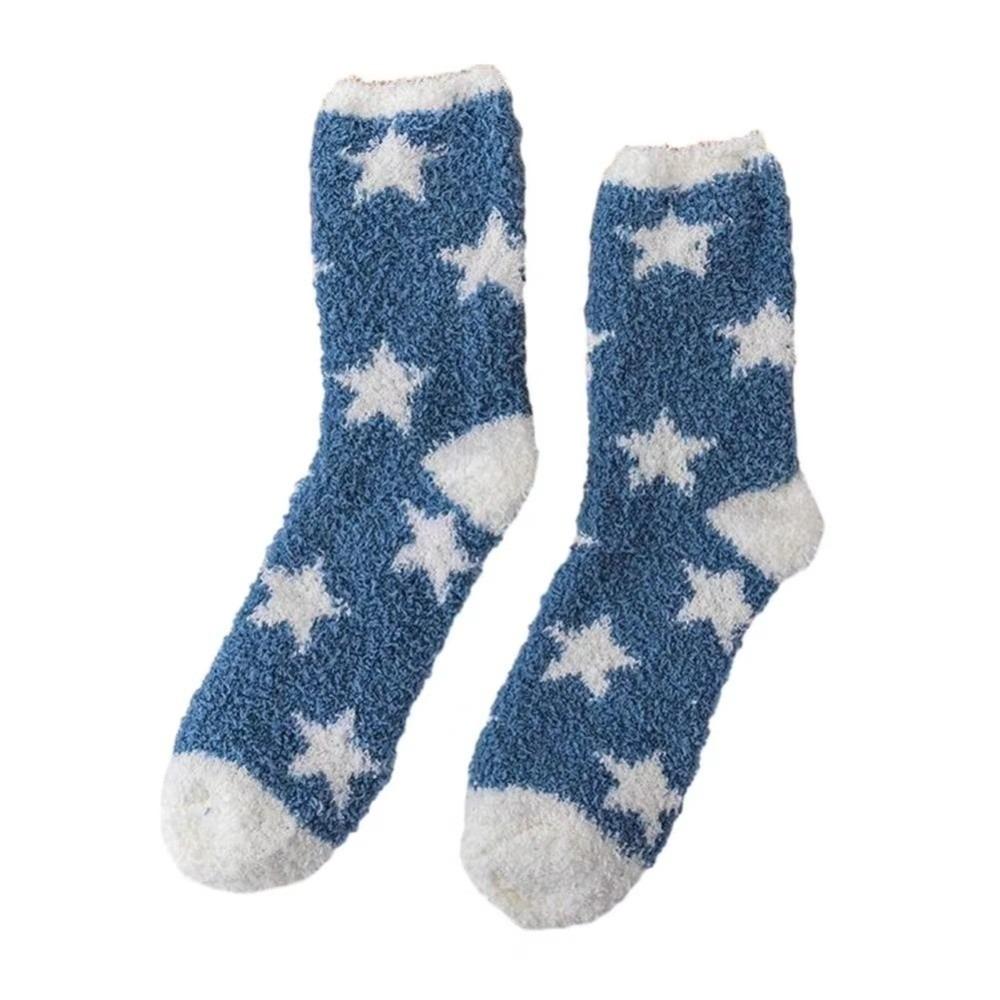 Breathable Coral Fleece Socks Thickened Middle Tube Socks New Floor Socks for Women