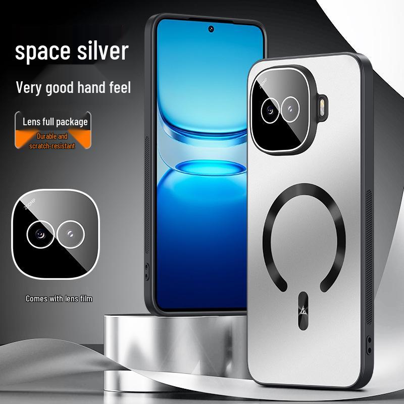iQOO Z11 Turbo Phone Case - Rotating Magnetic Stand, Ultra-Thin Frosted, Full Coverage, Anti-Drop Protective Cover.