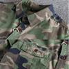 Men Camouflage Cargo Shirts Durable Outdoor Hiking Sport Daily Military Style Casual Youth Pocket Breasted Camicia