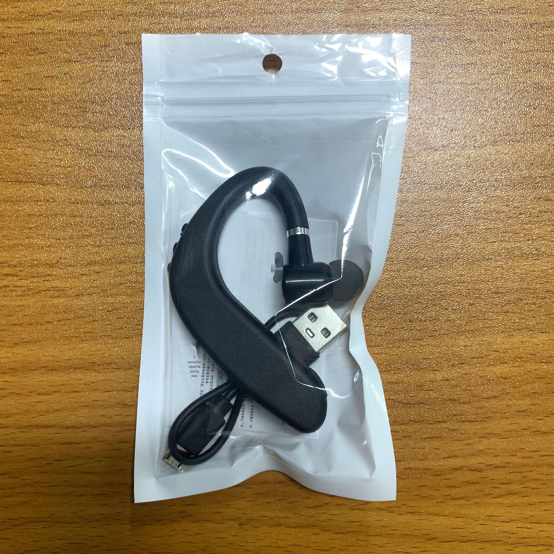 

Мини беспроводная Bluetooth-гарнитура: Конструкция с креплением на ухо, совместимость с Huawei, Apple, Xiaomi, OPPO, длительное время работы от аккумулятора, шумоподавление S109 чёрный