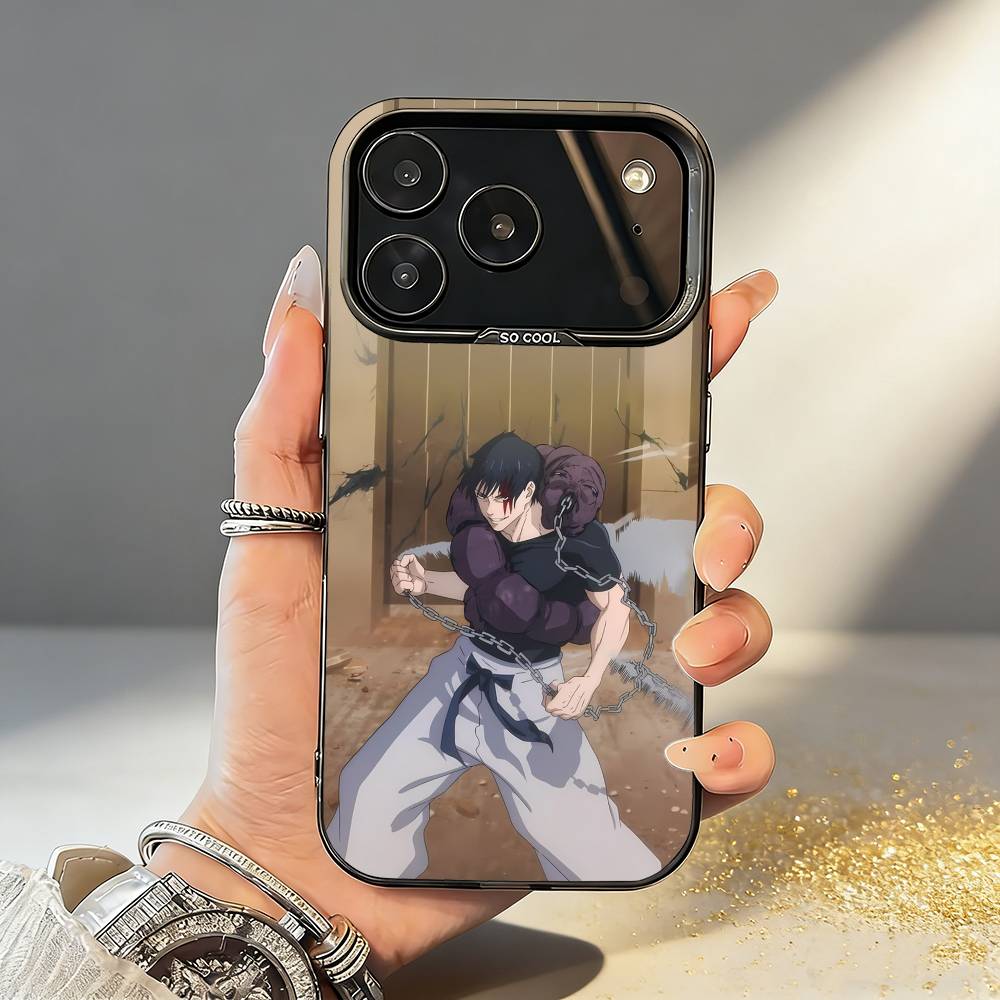 Toji F-Fushiguro Jujutsu K-Kaisen Phone Case For iPhone17,16,15,14,13,12,11,Pro,MAX White Matte Shockproof Cover