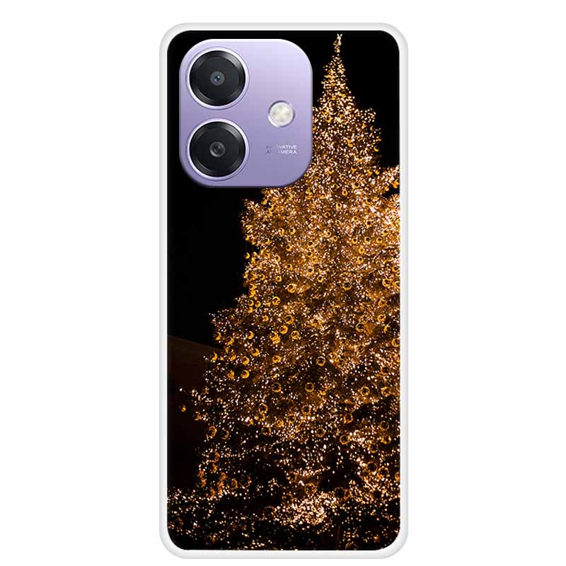 Christmas Phone Cases for OPPO A3 A3x 4G 5G Case Transparent Snowman Soft Santa Claus Silicone Back For A3 A3x TPU Clear Cases