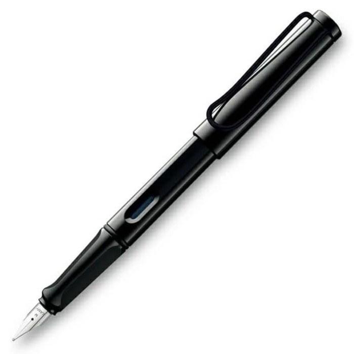 LAMY Safari Fountain Pen EF Extra Fine Black with Black Clip L19BKB-EF