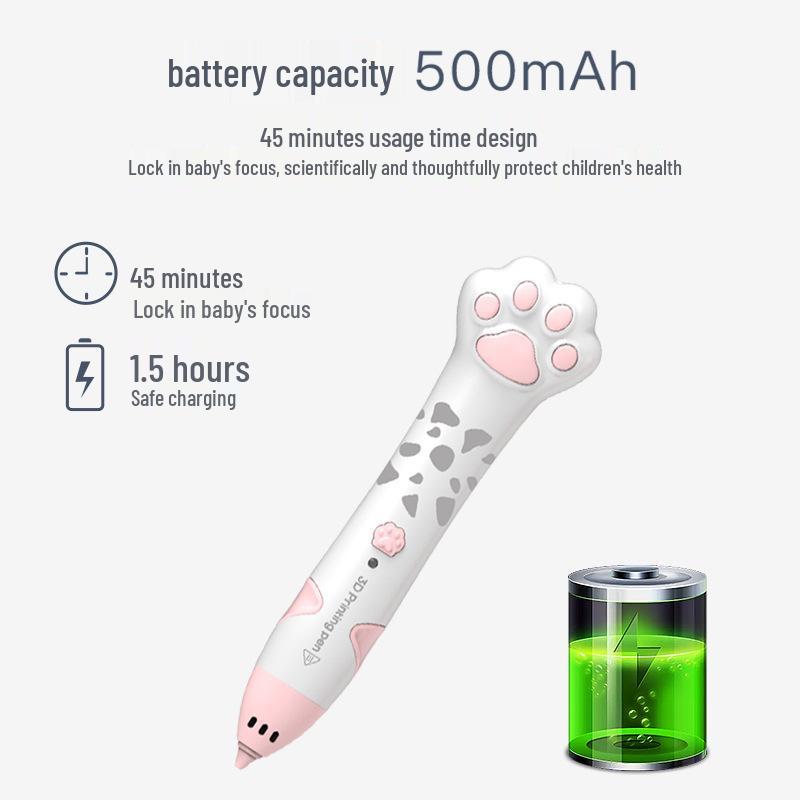 Handmade 3D Printed DIY Toys Set with Low-Temperature 3D Printing Pen