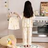 Girls Short Sleeve Modal Pajama Set Lightweight Sleepwear Kids Ages 8 Princess Style Air-Conditioned Nightwear