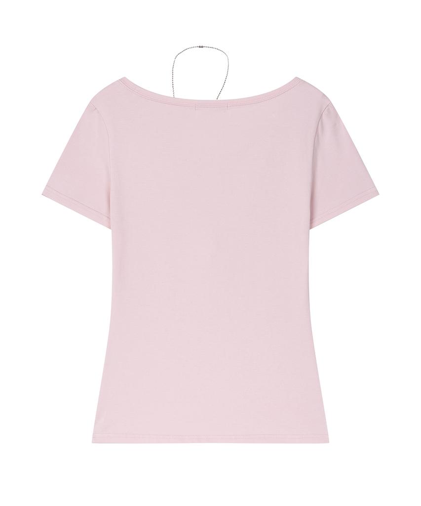 ILLIO Pink-Camou Cross Necklace T-Shirt