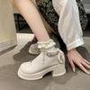 Fashion Spring/Summer High Heels with Skirts High Heels Pearl Buckles Mary Jane Business Women's Shoes Banquet Casual Shoes for Women