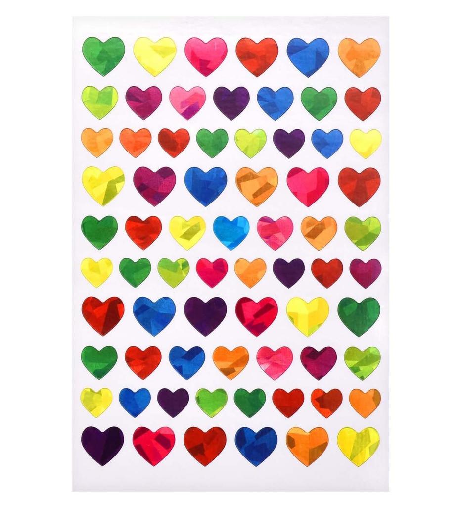 Rewards Glitter Foil Behavior Reward Chart Decoration Decals Sparkly Holographic Round Dot Heart Star Stickers for Kids Student