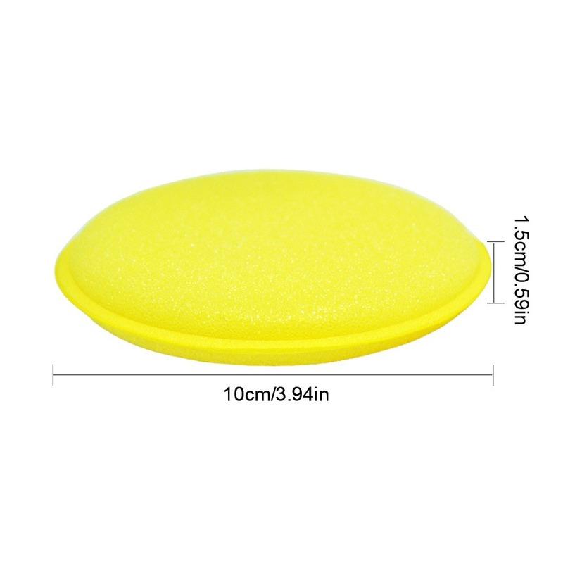 12/24Pcs Car Foam Sponge Wax Applicator Cleaning Detailing Pads Wax Soft Sponge Cleaning Accessories Dust Remove Auto Care Polishing Pad
