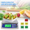 30kg/1g Price Computing Scale LCD Display Coins Counting Scale Multi-Function Stainless Steel Counting Scale for Meat Vegetables