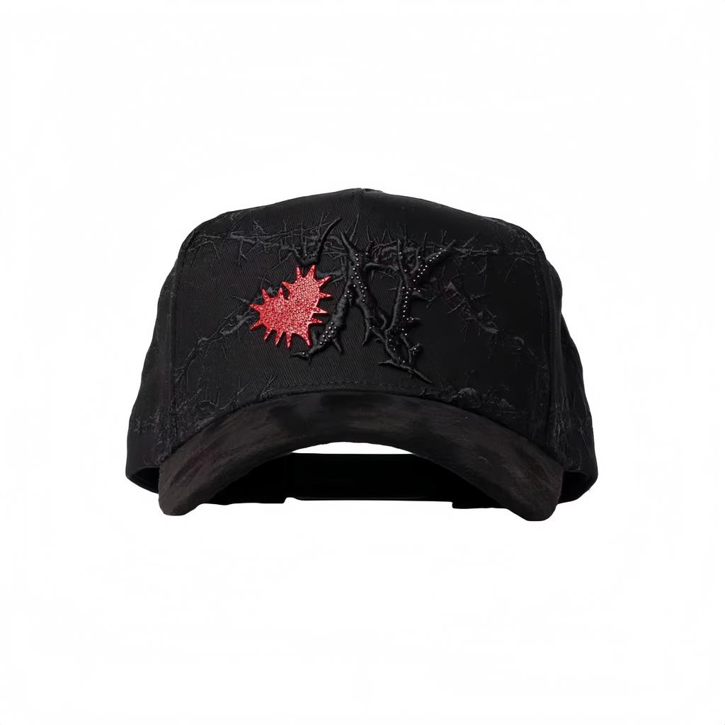 Wholesale Yo No Pesco Star Satin Lined Terry Dobby Embroidered Bling Sports Cap 5 Panel Rhinestone Brim Baseball Caps Barbas