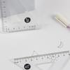 4 Pcs Plastic Ruler Set Math Geometry Set Triangle Ruler Drawing Tool Drafting Supplies for Artists and Students