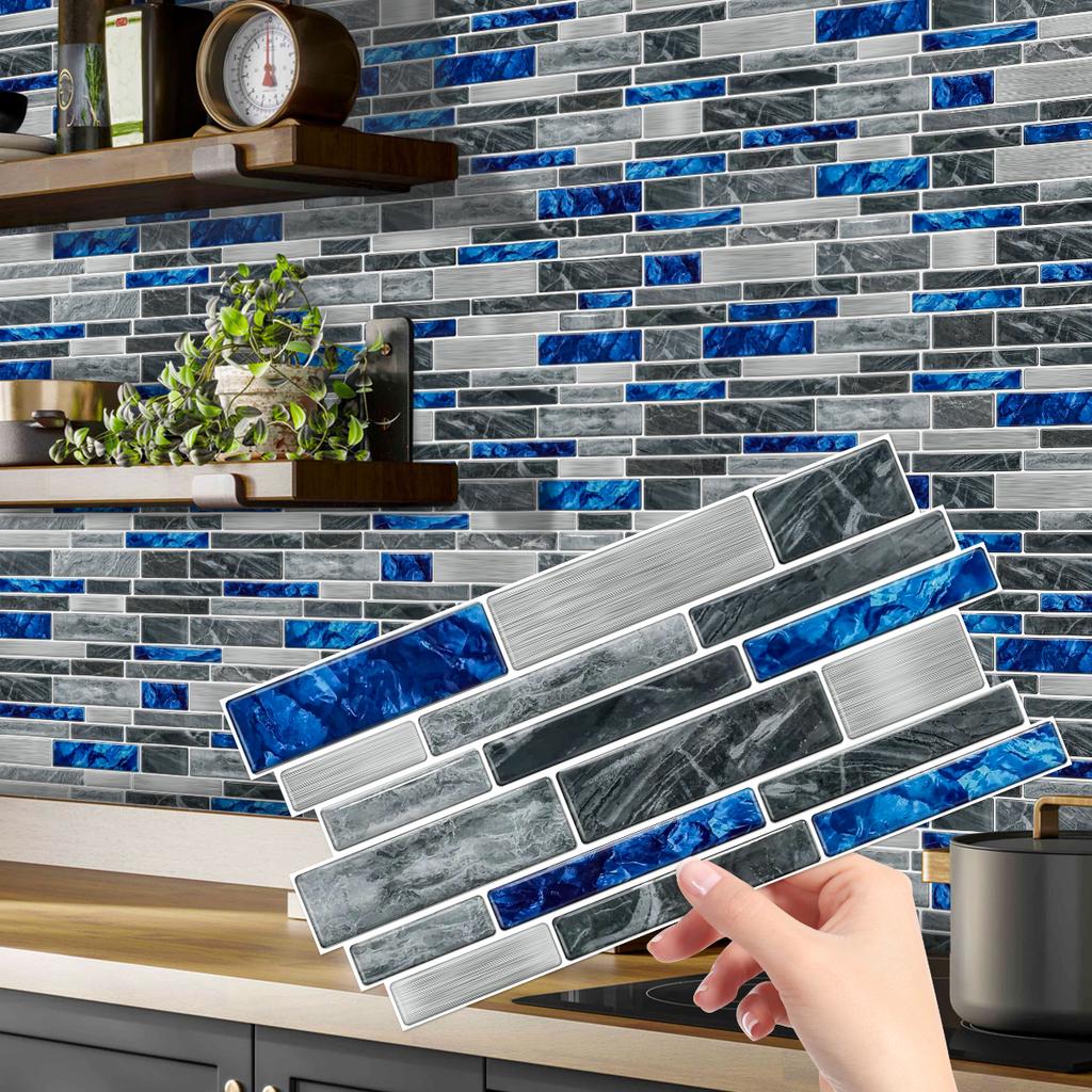 12/24/48pcs Peel And Stick Tile Sticker Self Adhesive Stick On Tile Backsplash For Kitchen Bathroom, Bedroom Decoration