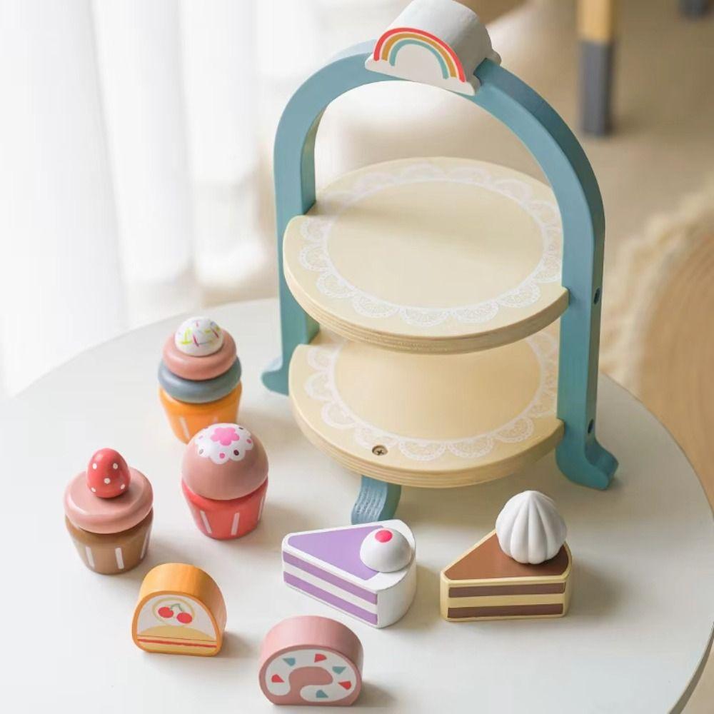 Simulation Food Cake Ice Cream Play Set Kitchen Playset Afternoon Tea Set  Role Play
