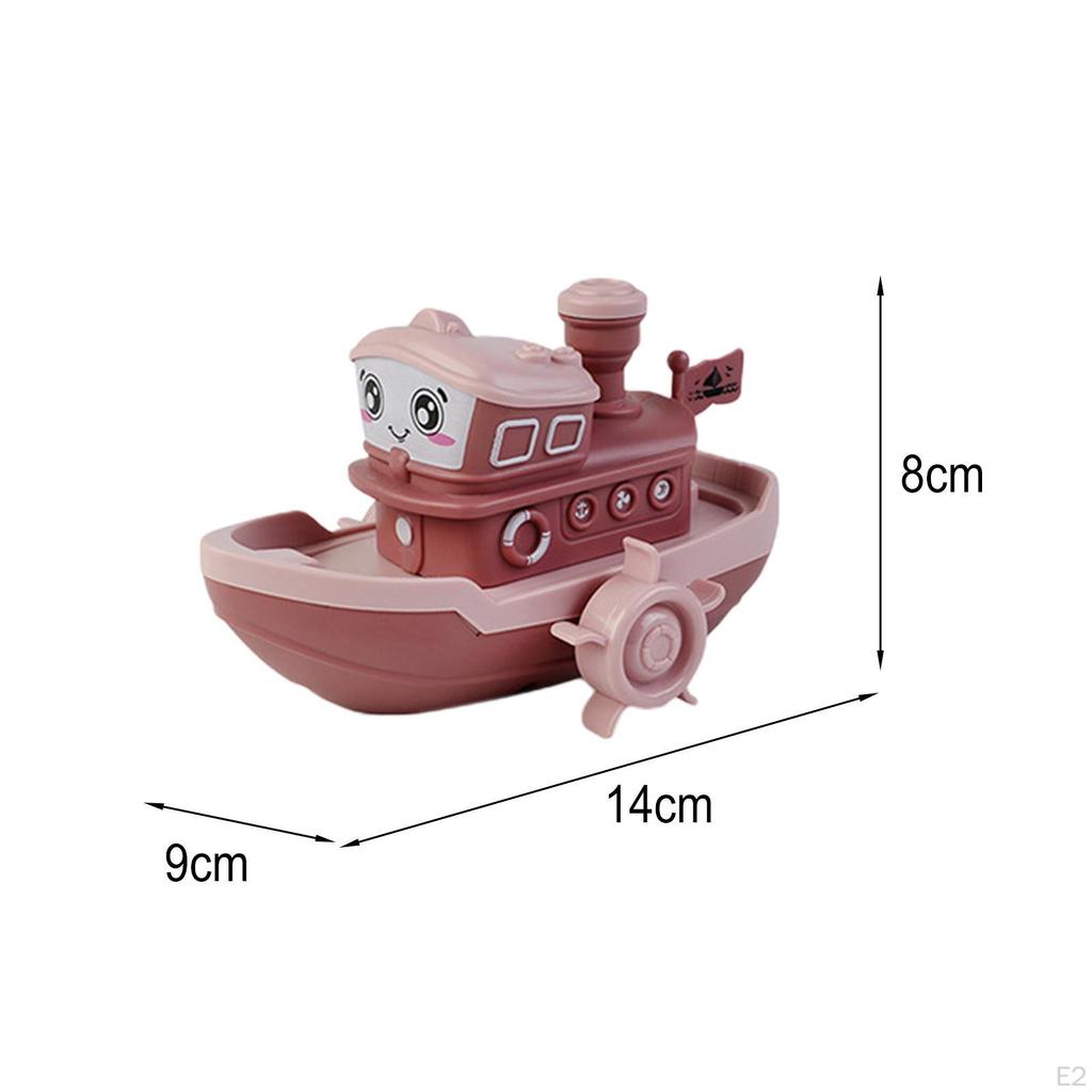 Baby Bath Toy Cartoon Bathtub Boat for Girls Children Gift Pink