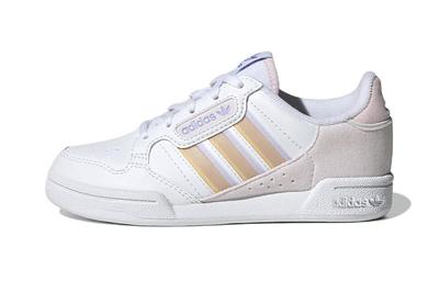 Originals Continental Low Top Kids' Skateboarding Shoes Grid White Purple Children Aged 3 7 Years Old GY8139