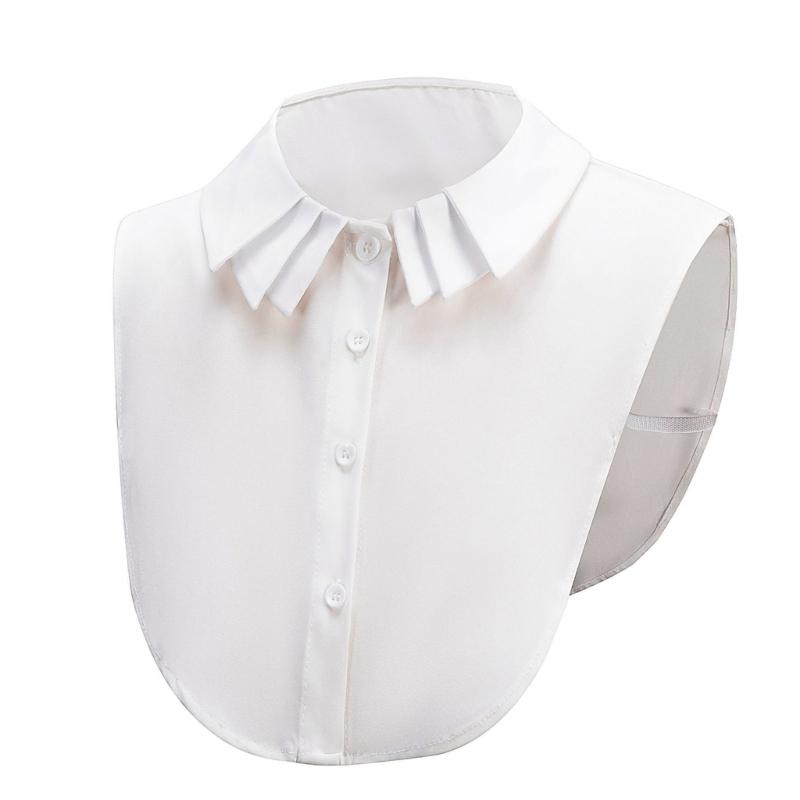 

Fashionable False Collar Chiffon Decorative Collar Comfortable Neckpiece Half Shirt For Formal Event And Casual Outfit білий