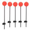 5PCS Mini Winter Ice Fishing Rod Top Tip Portable Outdoor Fishing Rod Red Ball Spring Tips