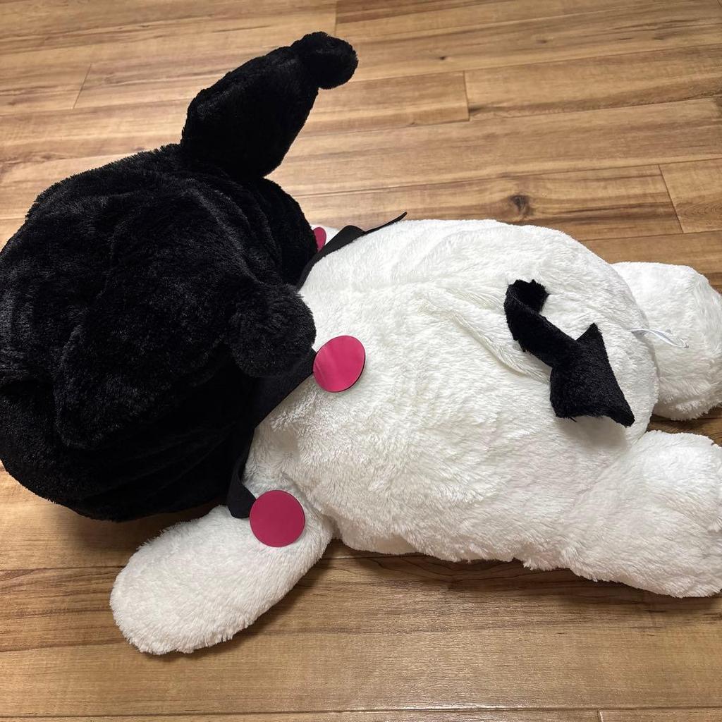 Sanrio Kuromi Big Napping Plush Toy Fluffy Approximately 60cm Length