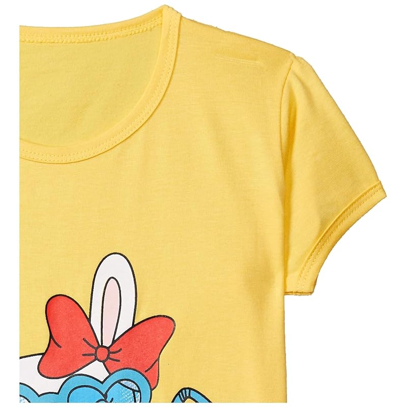 T2F Girls Solid Regular Fit T-Shirt Pack of 5(GLS-TSRT-01_Multi 1_9 Years-10 Years)
