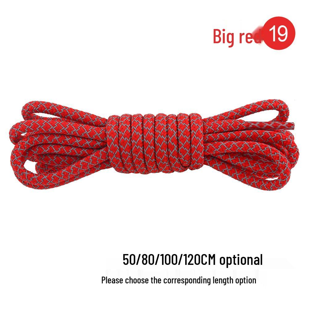 17 Reflective Round Fluorescent Shoelaces for Casual Basketball Shoes