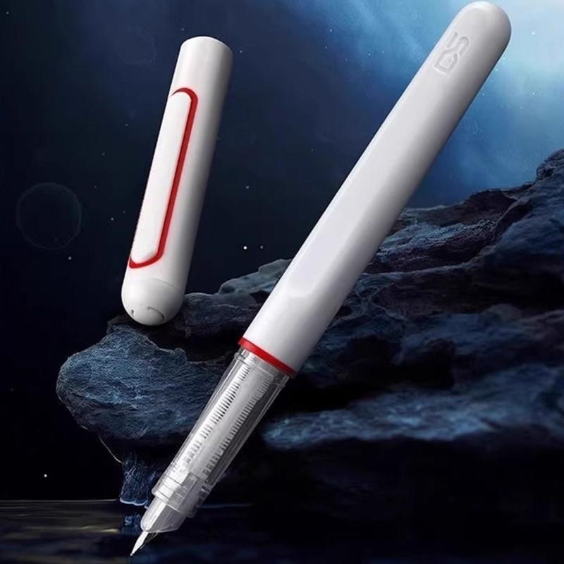 Ergonomic Fountain Pen With 2 Inks Cartridges EF Tip Fountain Pen For Students Beginner Daily Writing Note Taking